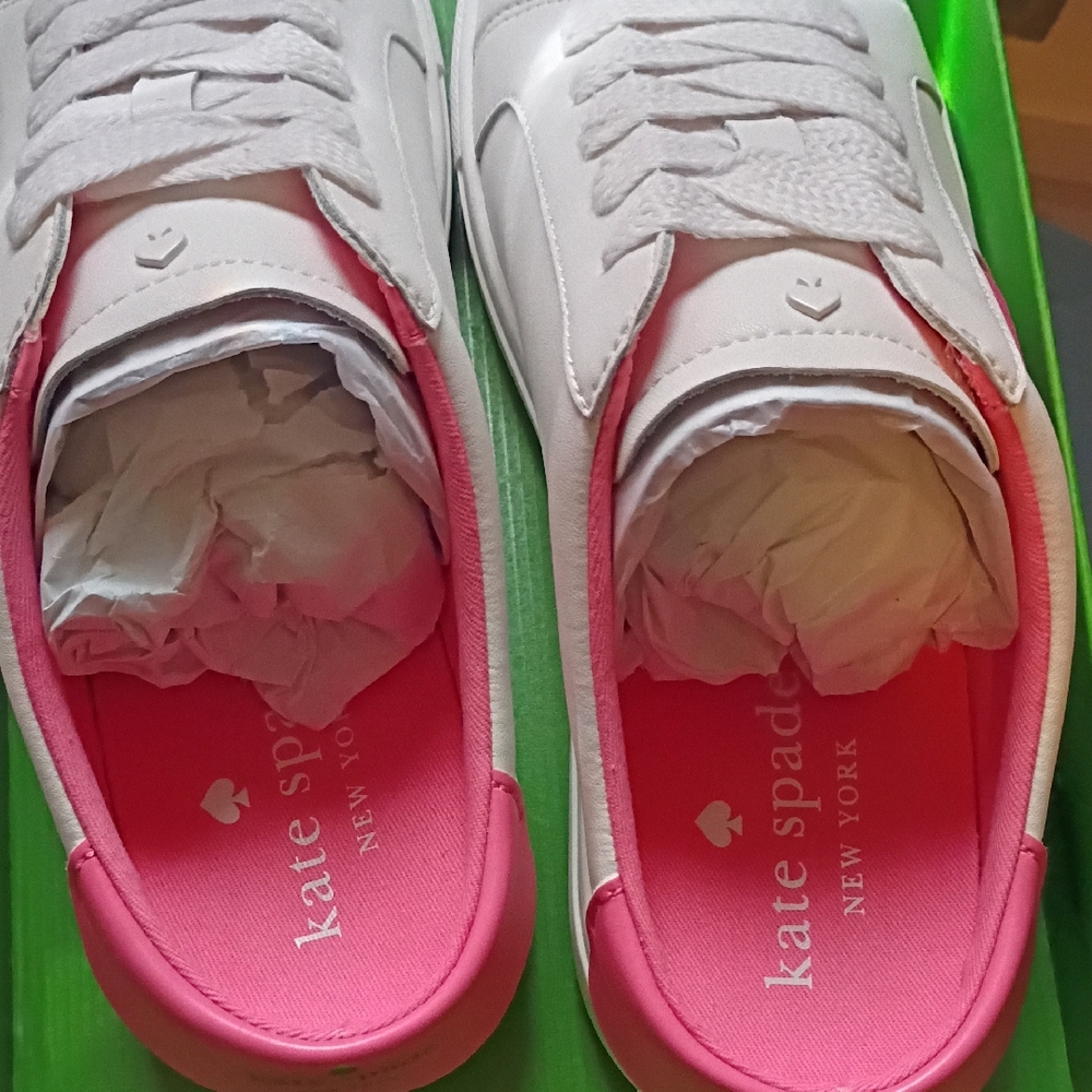 Kate Spade White and Pink Casual Shoes